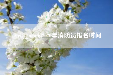达州2020年消防员报名时间