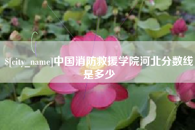 达州中国消防救援学院河北分数线是多少