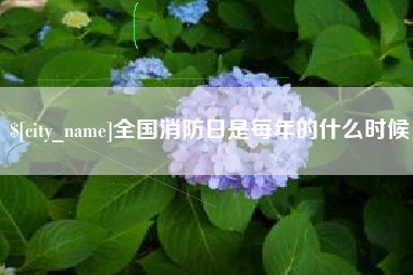 达州全国消防日是每年的什么时候