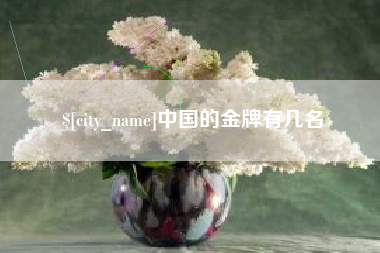 达州中国的金牌有几名