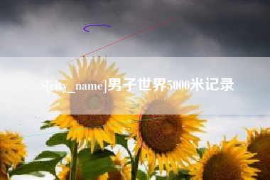 达州男子世界5000米记录