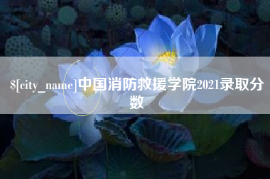 达州中国消防救援学院2021录取分数