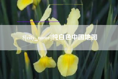 达州纯白色中国地图