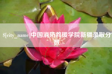 达州中国消防救援学院新疆录取分数