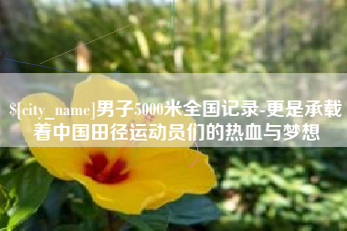 达州男子5000米全国记录-更是承载着中国田径运动员们的热血与梦想