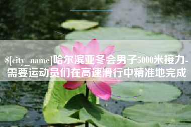 达州哈尔滨亚冬会男子5000米接力-需要运动员们在高速滑行中精准地完成
