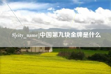 达州中国第九块金牌是什么