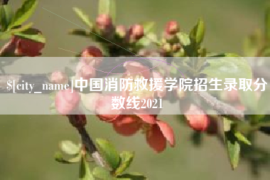 达州中国消防救援学院招生录取分数线2021