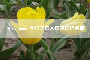 达州全国失信人法院执行名单