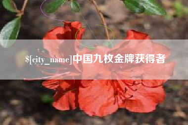 达州中国九枚金牌获得者