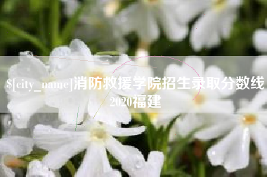 达州消防救援学院招生录取分数线2020福建