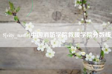 达州中国消防学院救援学院分数线